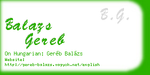 balazs gereb business card